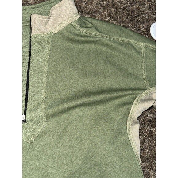PrAna Breathe 1/4 Zip Lightweight Pullover Sweater Men's Size Small Green/Tan - Picture 8 of 11